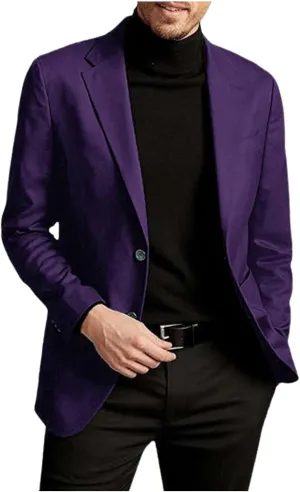 Men Casual Blazer One Button Sport Coat Slim Fit Lightweight Business Suit Jackets Business Basic Sports Coats