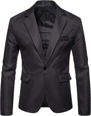 Men's Blazer 2024 Casual Lightweight Dress Formal Business Suit Jacket Slim Fit Sport Coat for Wedding Prom Daily