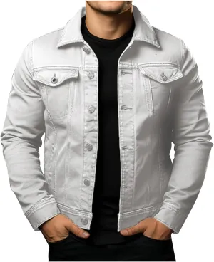 Men's Corduroy Jacket Sherpa Lined Fleece Trucker Jackets Fashion Turn-down Collar Jacket Warm Winter Coat Jacket