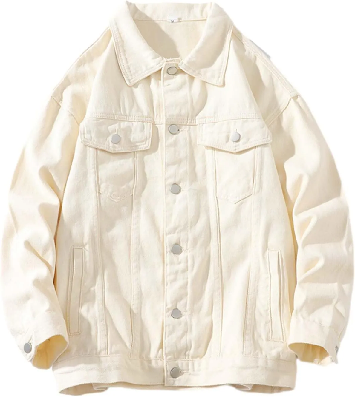 Mens Distressed Denim Jacket Button Down Jean Coat Casual Long Sleeve Trucker Hooded Jackets Outwear ined Denim Jacket