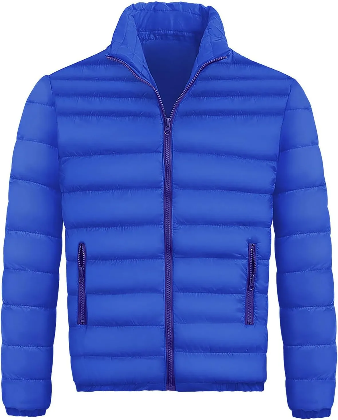 Men's Down Winter Coat Jacket Casual Windproof Zip Up Windbreaker Jackets Warm Padded Coats Big and Jackets, M-2XL