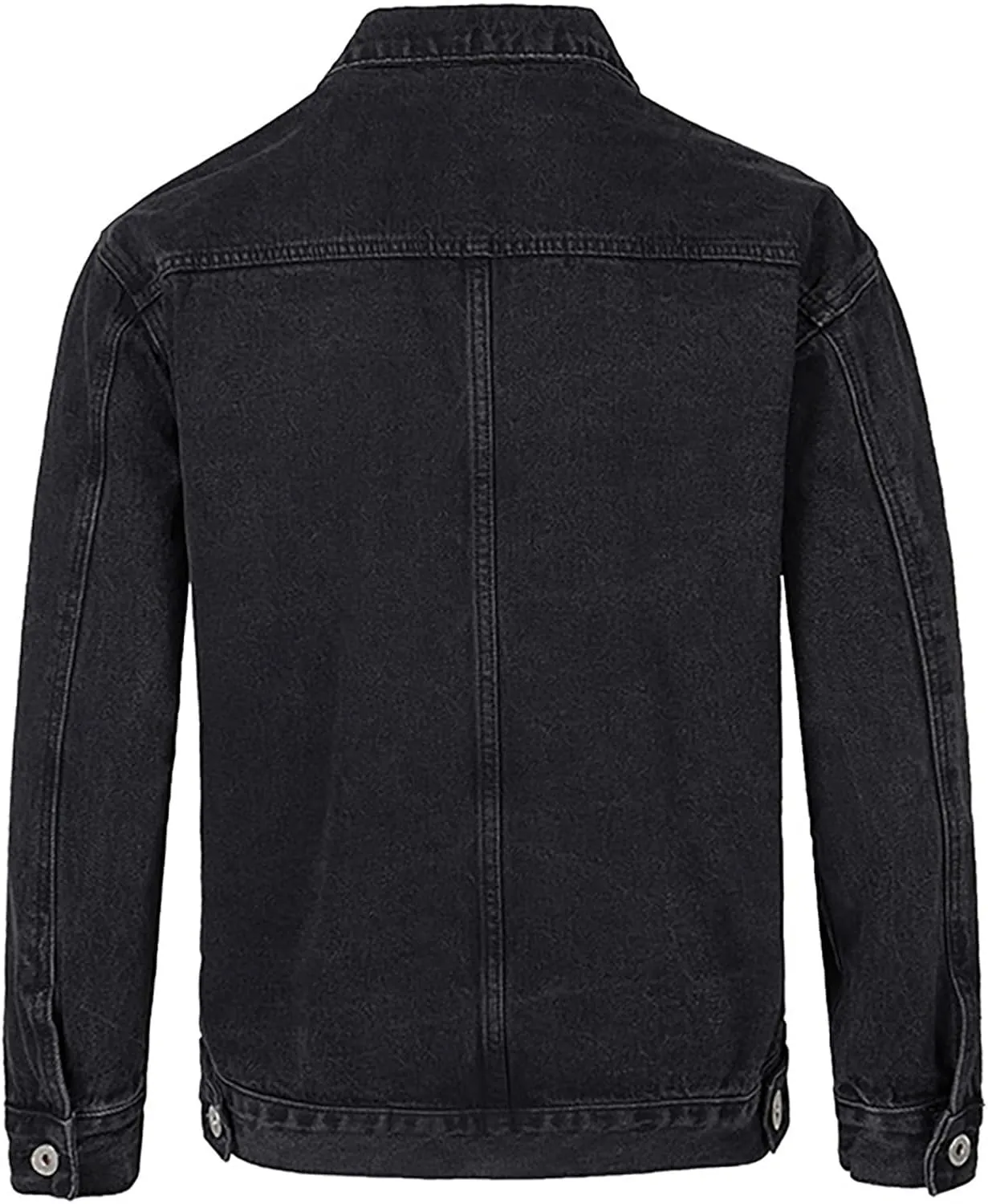 Mens Fleece Lined Jean Jacket Winter Sherpa Windbreaker Cotton Denim Trucker Jackets Distressed Denim Trucker Jackets