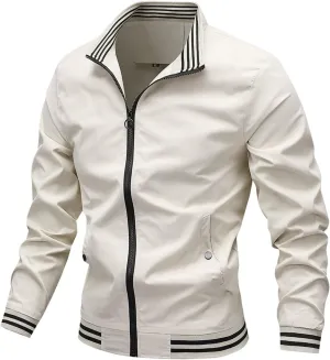Mens Lightweight Jackets Light Windbreaker Casual Flight Bomber Jackets Fall Winter Warm Active Coat Outwear