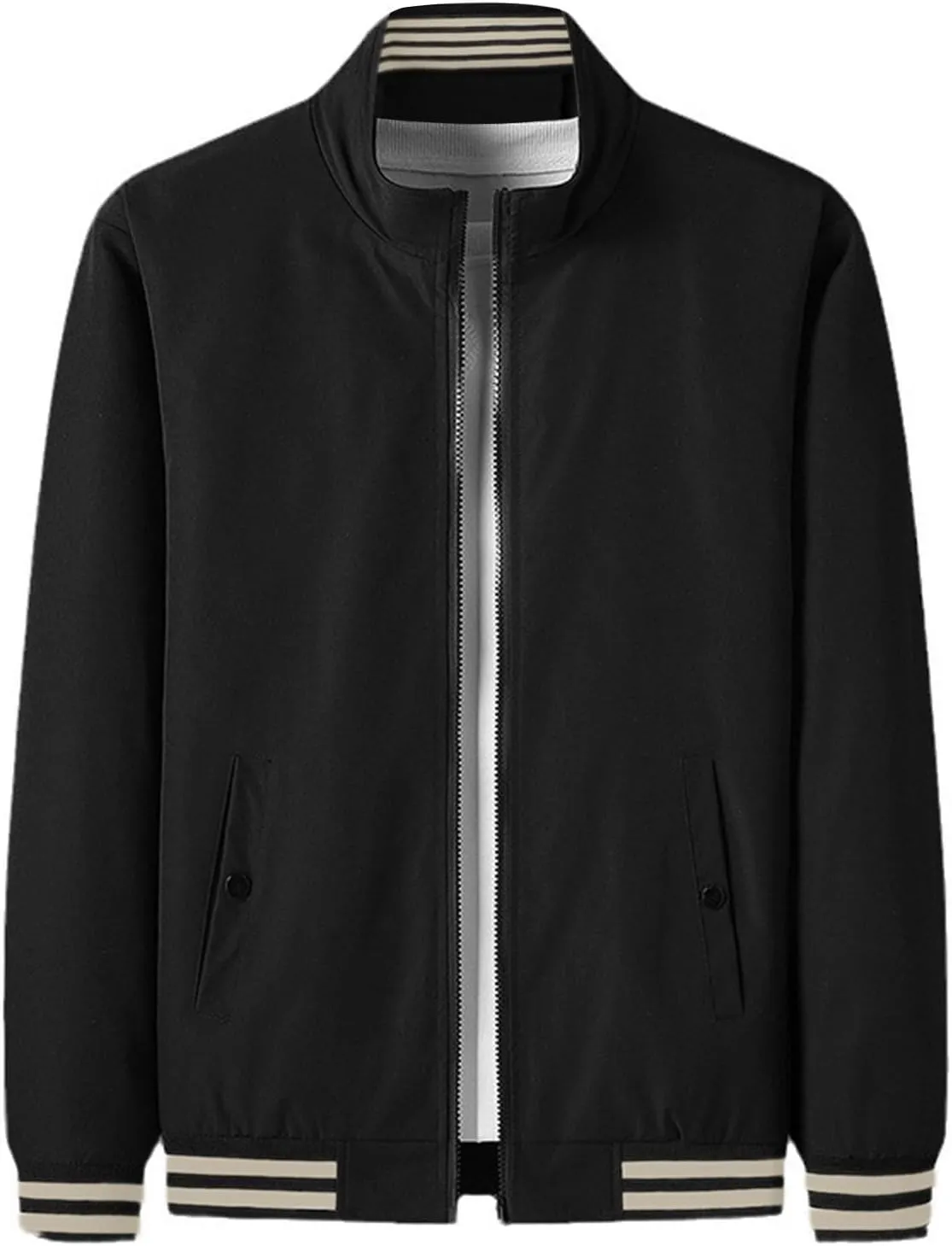 Mens Lightweight Jackets Light Windbreaker Casual Flight Bomber Jackets Fall Winter Warm Active Coat Outwear
