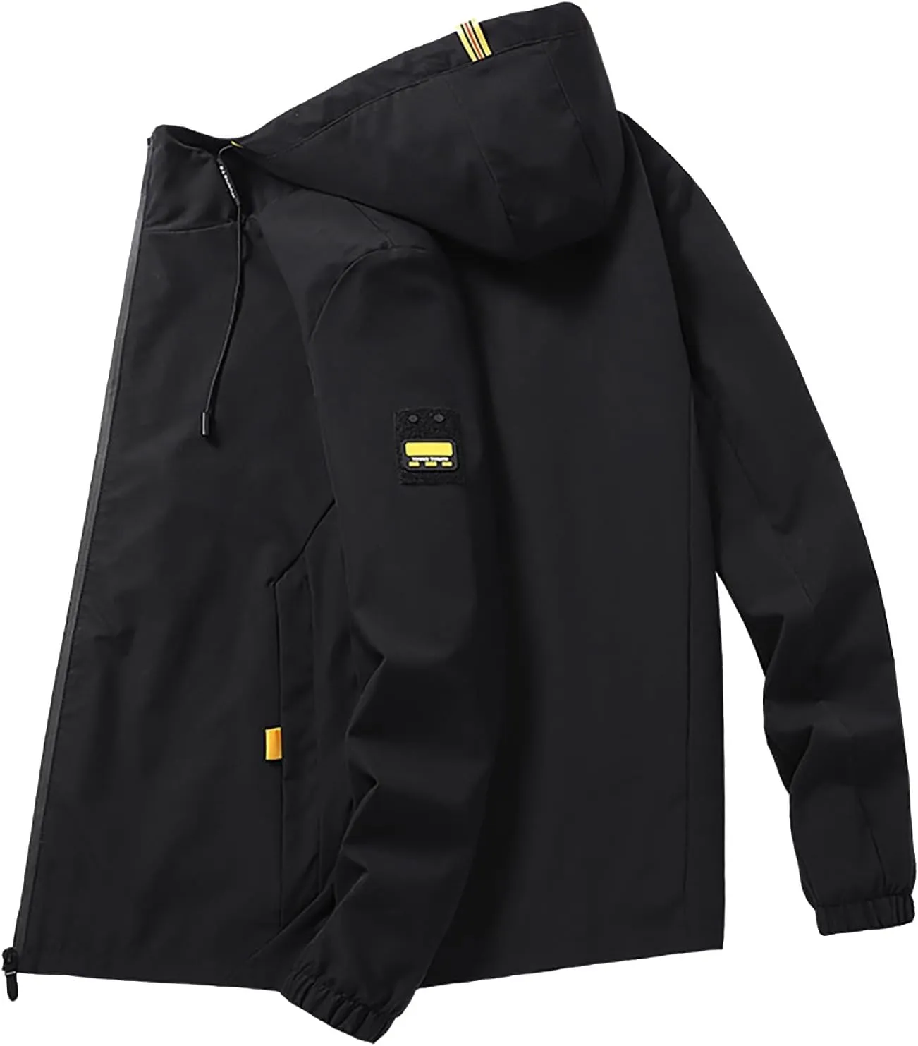 Mens Lightweight Waterproof Raincoat Packable Rain Jacket with Hood Outdoor Rain Gear Travel Hiking Cycling