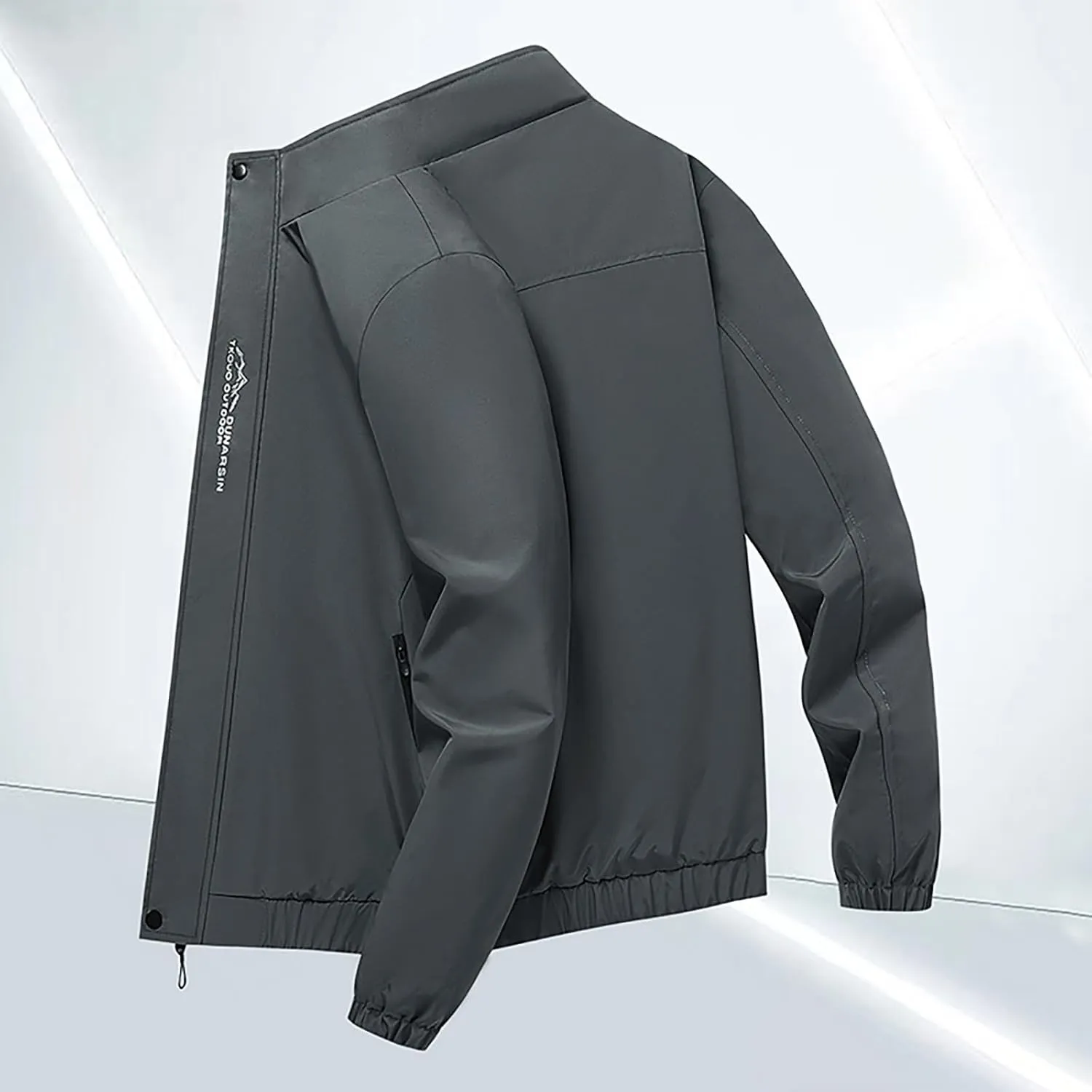 Mens Lightweight Waterproof Raincoat Packable Rain Jacket with Hood Outdoor Rain Gear Travel Hiking Cycling