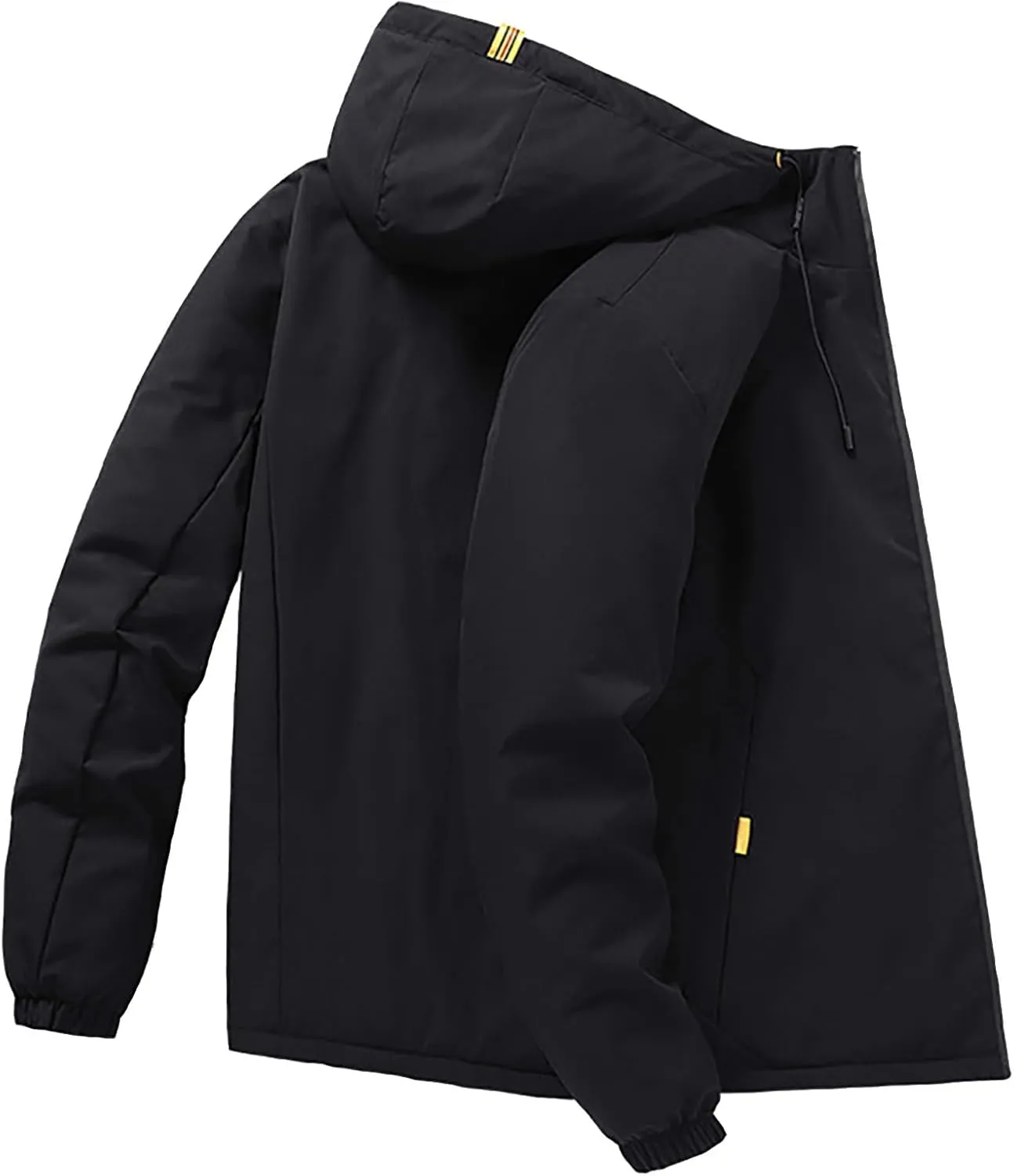 Mens Lightweight Waterproof Raincoat Packable Rain Jacket with Hood Outdoor Rain Gear Travel Hiking Cycling