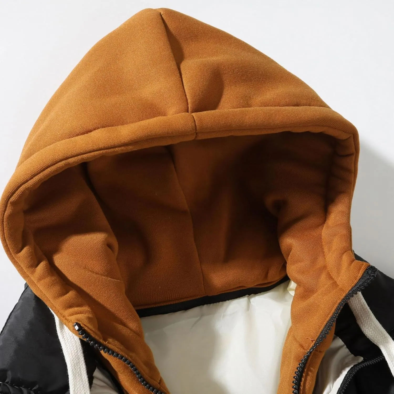 Mens Puffer Jacket with Hood Lightweight Down Coat Zip up Quilted Jacket Padded Insulated Coat Warm Winter Jackets