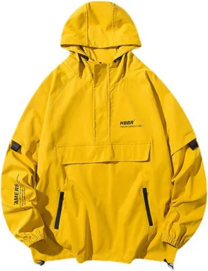 Men's Rain Jacket Classic Waterproof Lightweight Casual Windproof Softshell Raincoat with Hood for Golf Hiking Travel