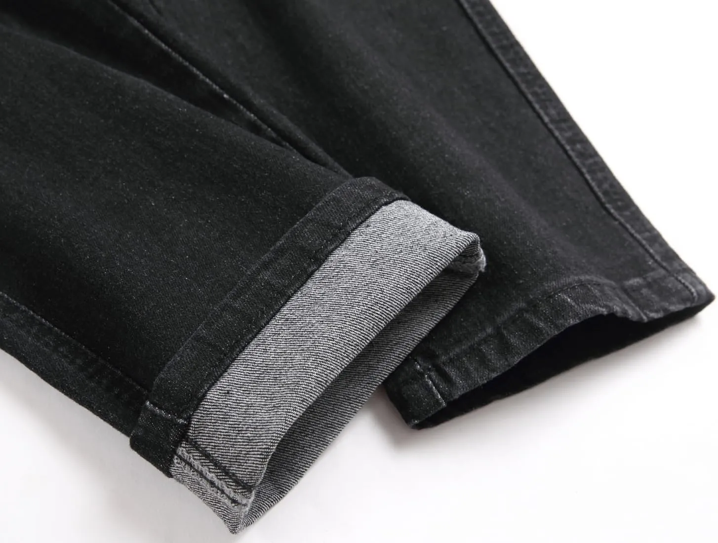 Men's Slim Fit Stretch Jeans Ripped Skinny Jeans for Men, Fashion Straight Leg Comfort Flex Waist Cargo Denim Pants