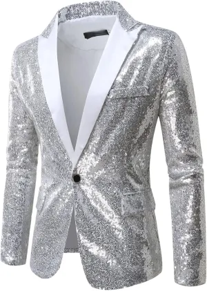 Men'S Sport Coats & Blazers Party Dinner Prom One Button Suit Jacket Mens Blazers And Sport Coats White Linen