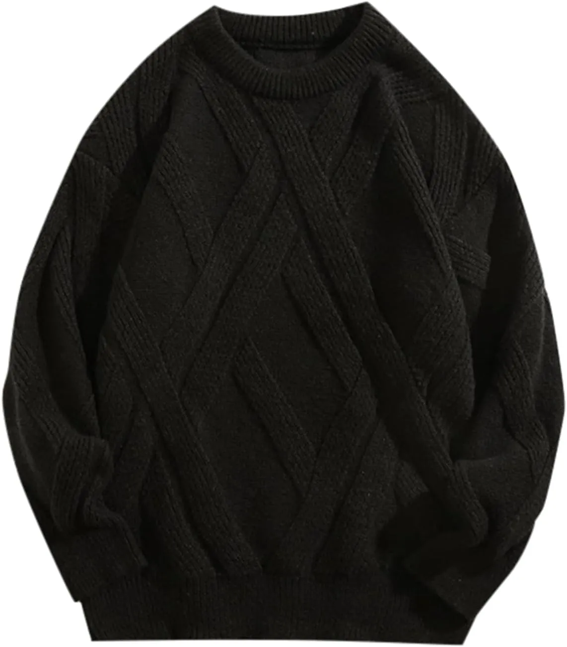 Men's Spring and Autumn Cardigan Warm Solid Color Trend Loose Sweater Knitwear Short Sweaters for Men