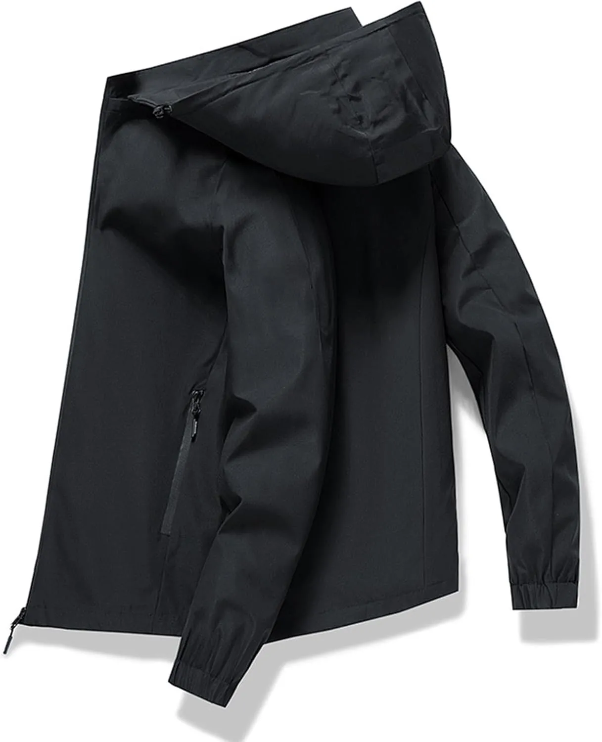 Men's Tactical Jackets Softshell Fleece Lined Lightweight Coats with Pockets Water Resistant Outdoor Hiking Camping
