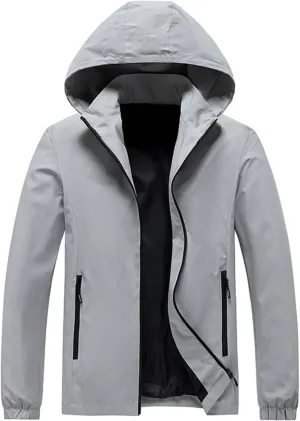 Men's Tactical Jackets Softshell Fleece Lined Lightweight Coats with Pockets Water Resistant Outdoor Hiking Camping