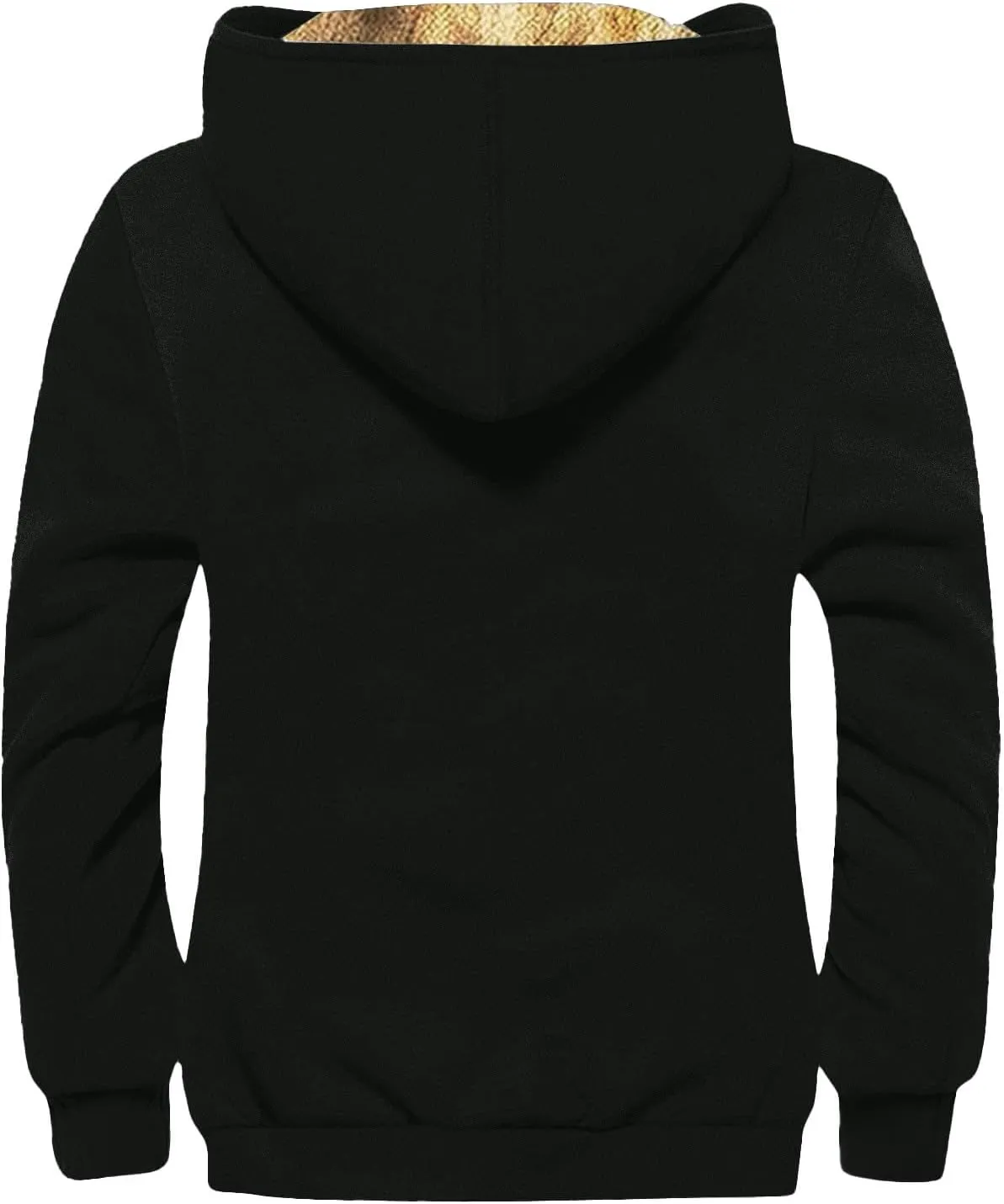 Men's Thick Sherpa Lined Warm Jacket Zipper Fleece Hoodie Sweatshirt Winter Coat Oversized Jackets M-7XL