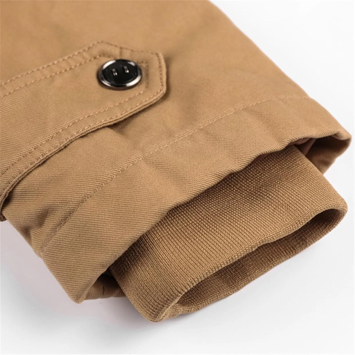 Mens Winter Jacket Cotton Military Jackets Fleece Lined Thick Work Coats Sherpa Cargo Paka Jacket with Removable Hooded