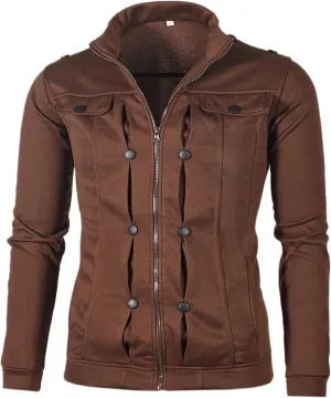 Men's Winter Jacket Thick Light Lightweight Comfortable Leisure Jacket Fleece Slim Fit Solid Color Coats Stylish Jackets