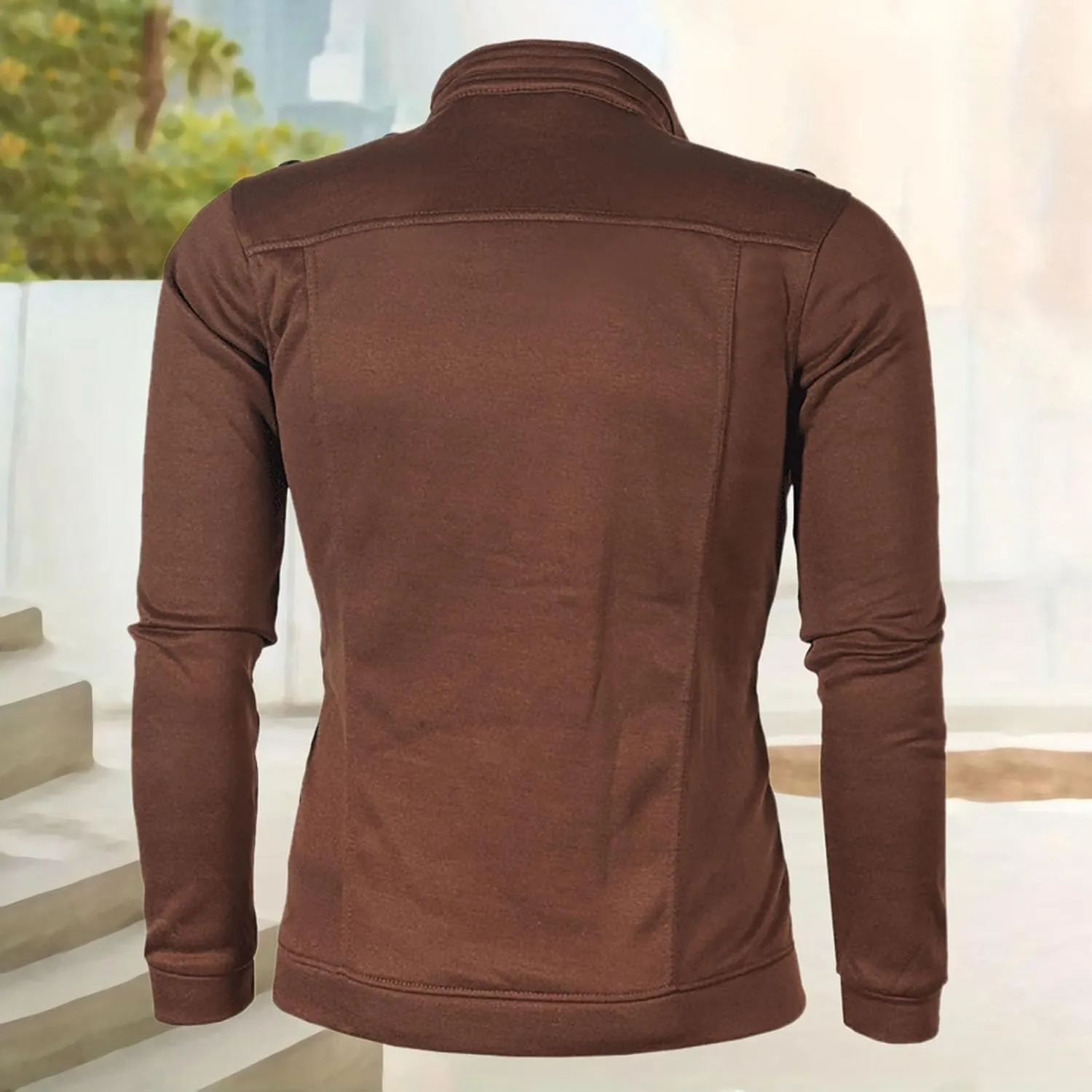Men's Winter Jacket Thick Light Lightweight Comfortable Leisure Jacket Fleece Slim Fit Solid Color Coats Stylish Jackets