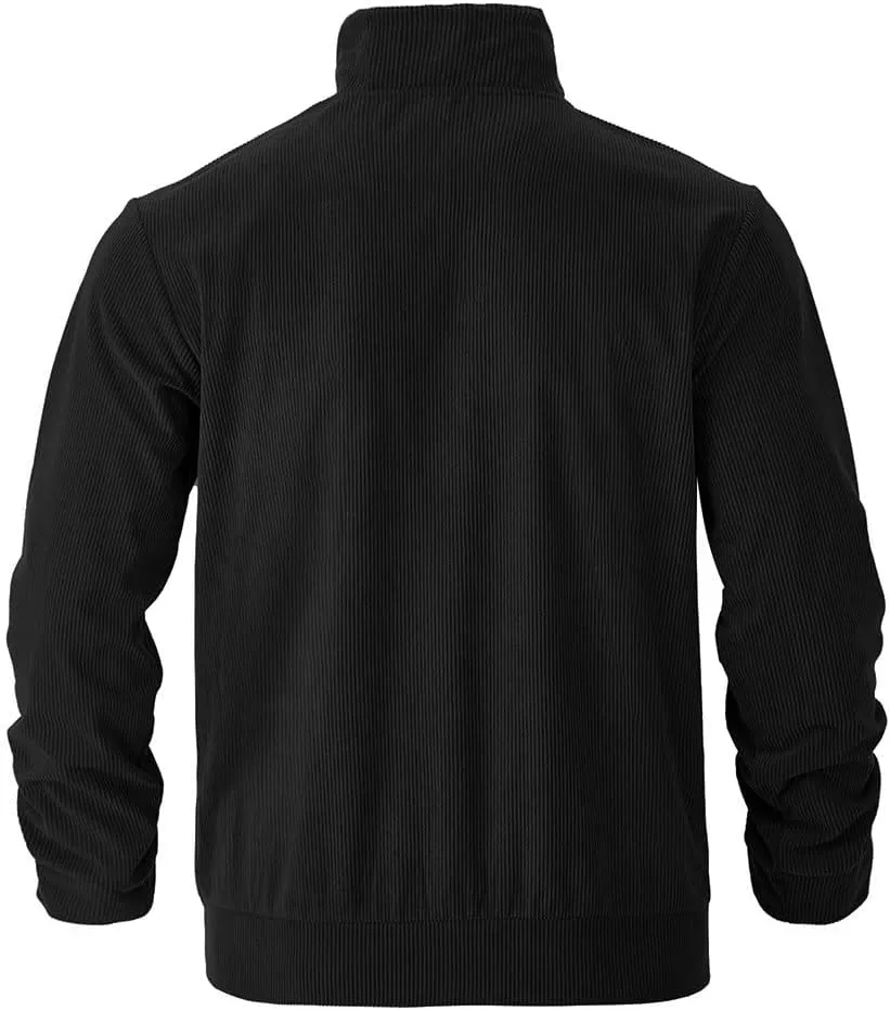 Men's Winter Jacket Thick Thermal Cotton Warm Fleece Lined Coat Trucker Lapel Work Cargo Jackets for Men with Pocket