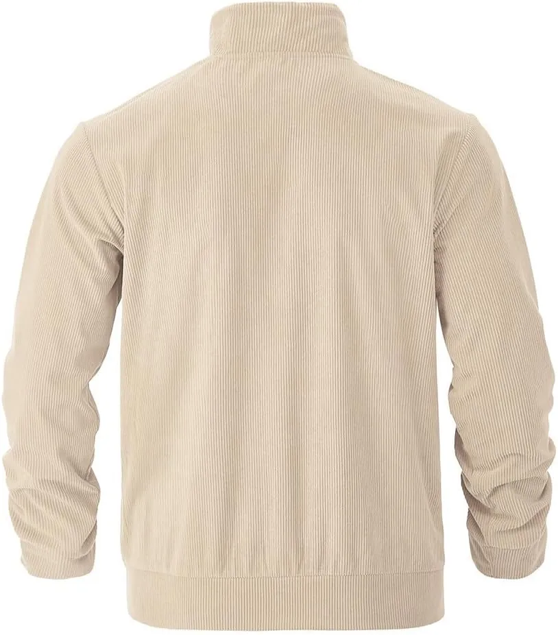 Men's Winter Jacket Thick Thermal Cotton Warm Fleece Lined Coat Trucker Lapel Work Cargo Jackets for Men with Pocket