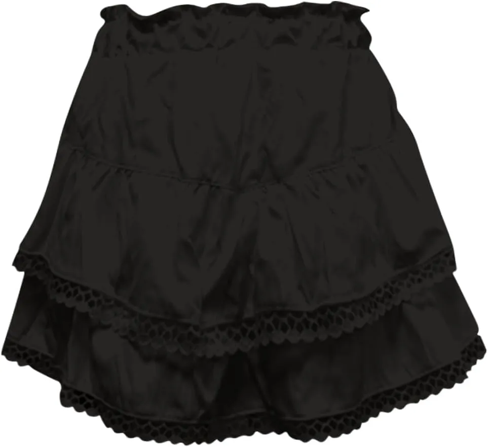 Mini Skirts for Women High Waisted Ruffled Tiered Flowy Shorts for Women Casual Boho Pleated Crochet Tennis Skorts Cute