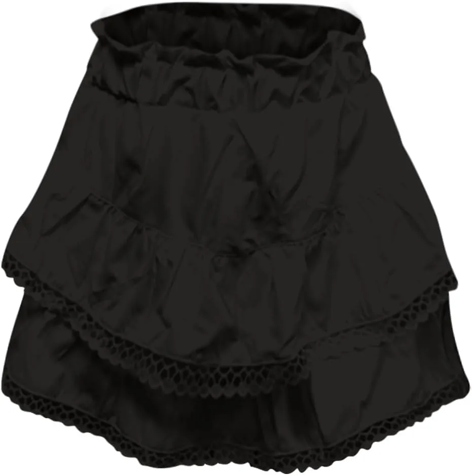Mini Skirts for Women High Waisted Ruffled Tiered Flowy Shorts for Women Casual Boho Pleated Crochet Tennis Skorts Cute