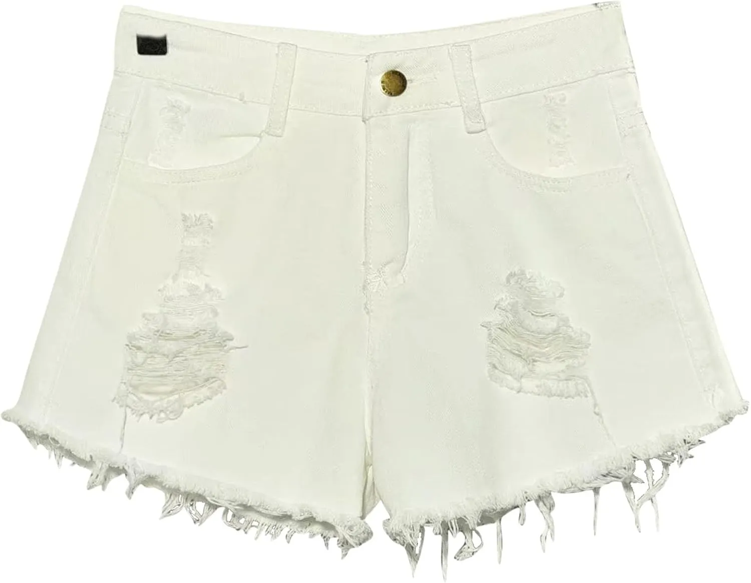 Plus Size Jeans Shorts Women 2025 Summer Trendy High Waisted Stretchy Casual Denim Shorts Ripped Frayed Hem