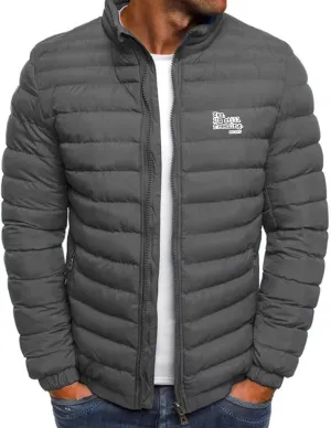 Puffer Jacket Men Lightweight Packable Down Jacket Zip up Quilted Jacket Windproof Insulated Jacket Warm Winter Coat