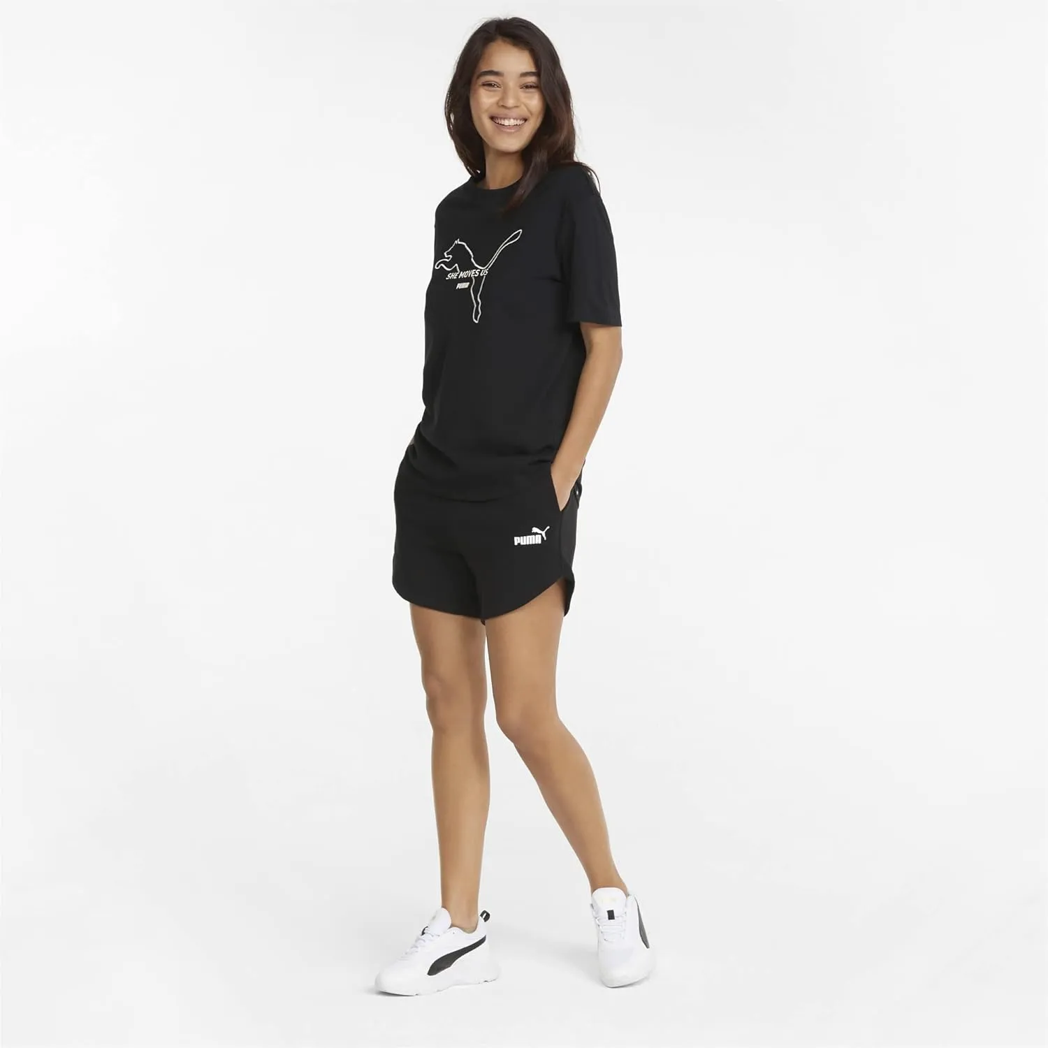 PUMA Women's Essentials 5" High Waist Shorts