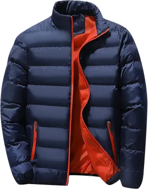 RTRDE Men's Down Jacket Lightweight Puffer Warm Winter Coats Windproof Insulated Jacket, L-5XL