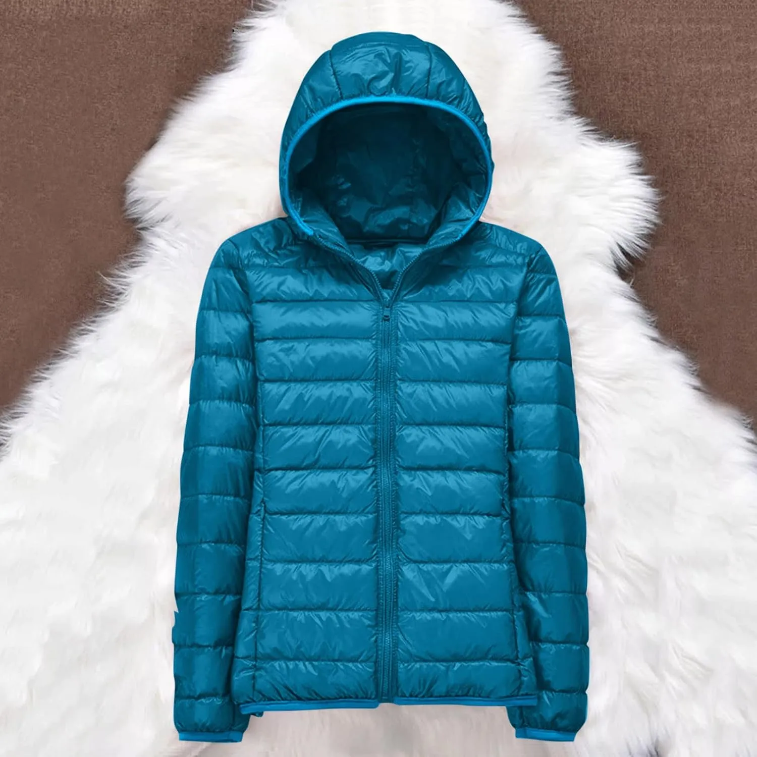 SHAOBGE Women's Packable Ultra Lightweight Jacket 2023 Winter Warm Slim Fit Duck Down Coats with Pockets Recycled Insulation