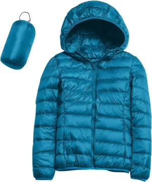 SHAOBGE Women's Packable Ultra Lightweight Jacket 2023 Winter Warm Slim Fit Duck Down Coats with Pockets Recycled Insulation