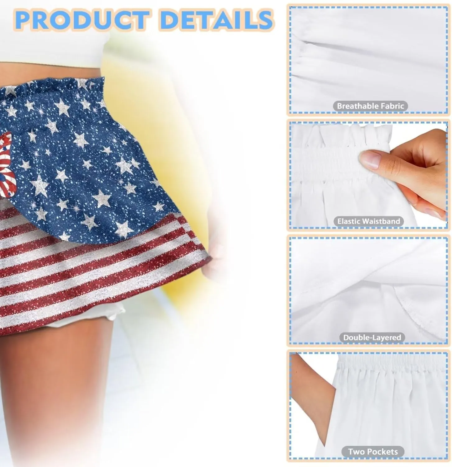 Shorts for Girls 3-16Y Athletic Shorts Summer High Waist Running Shorts Soft Dance Yoga Shorts with Pockets
