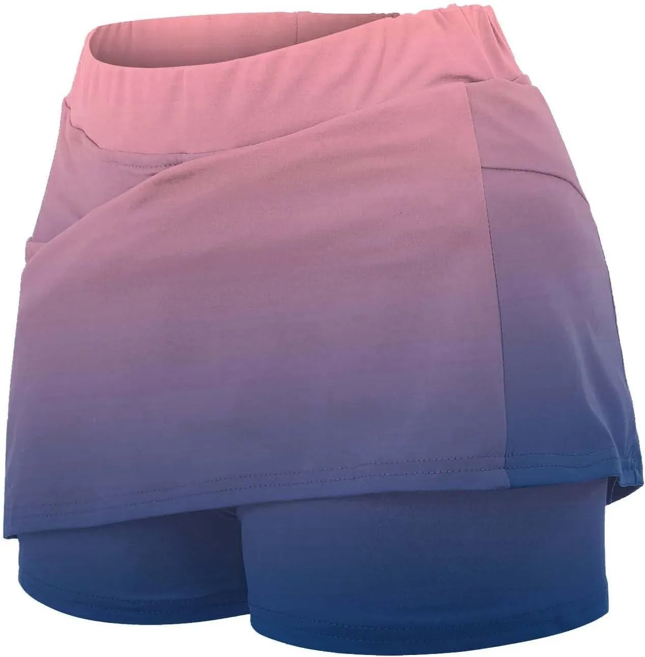 Skirts for Women Trendy Summer Maxi Khaki Biker Shorts Men Padded Underwear Tennis Skirt Plus Size Purple