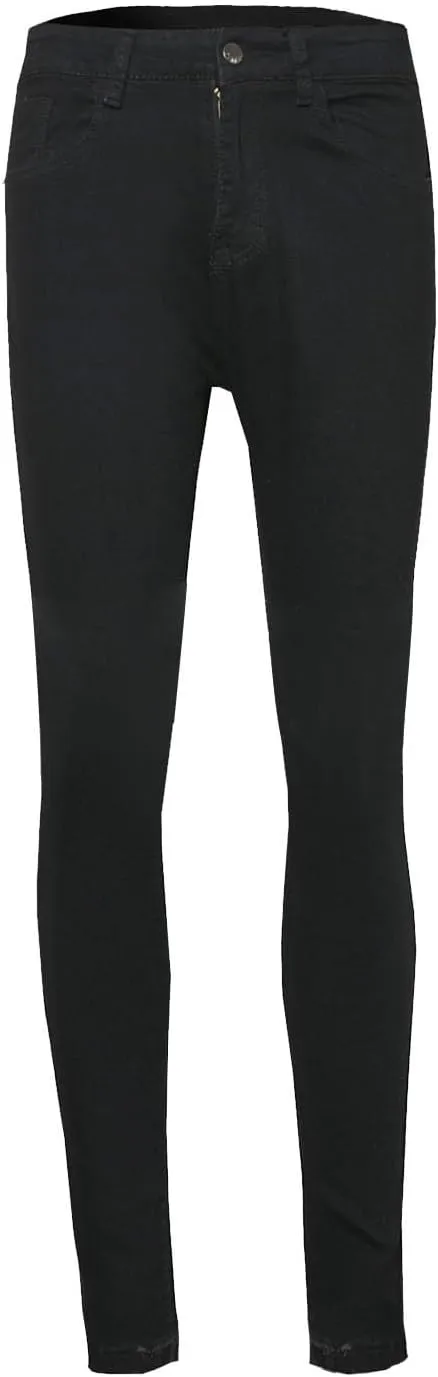Stretchy Jeans for Women High Waisted Button Denim Leggings Slim Fit Straight Leg Pencil Trousers Casual Skinny Jeans