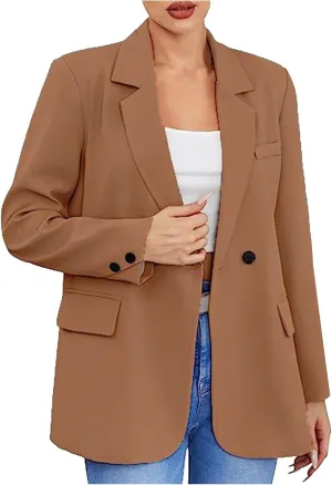 TARIENDY Womens Blazers Dressy Casual Women's Plus Size Casual Blazers Long Sleeve Jackets Open Front Office Cardigan 2025