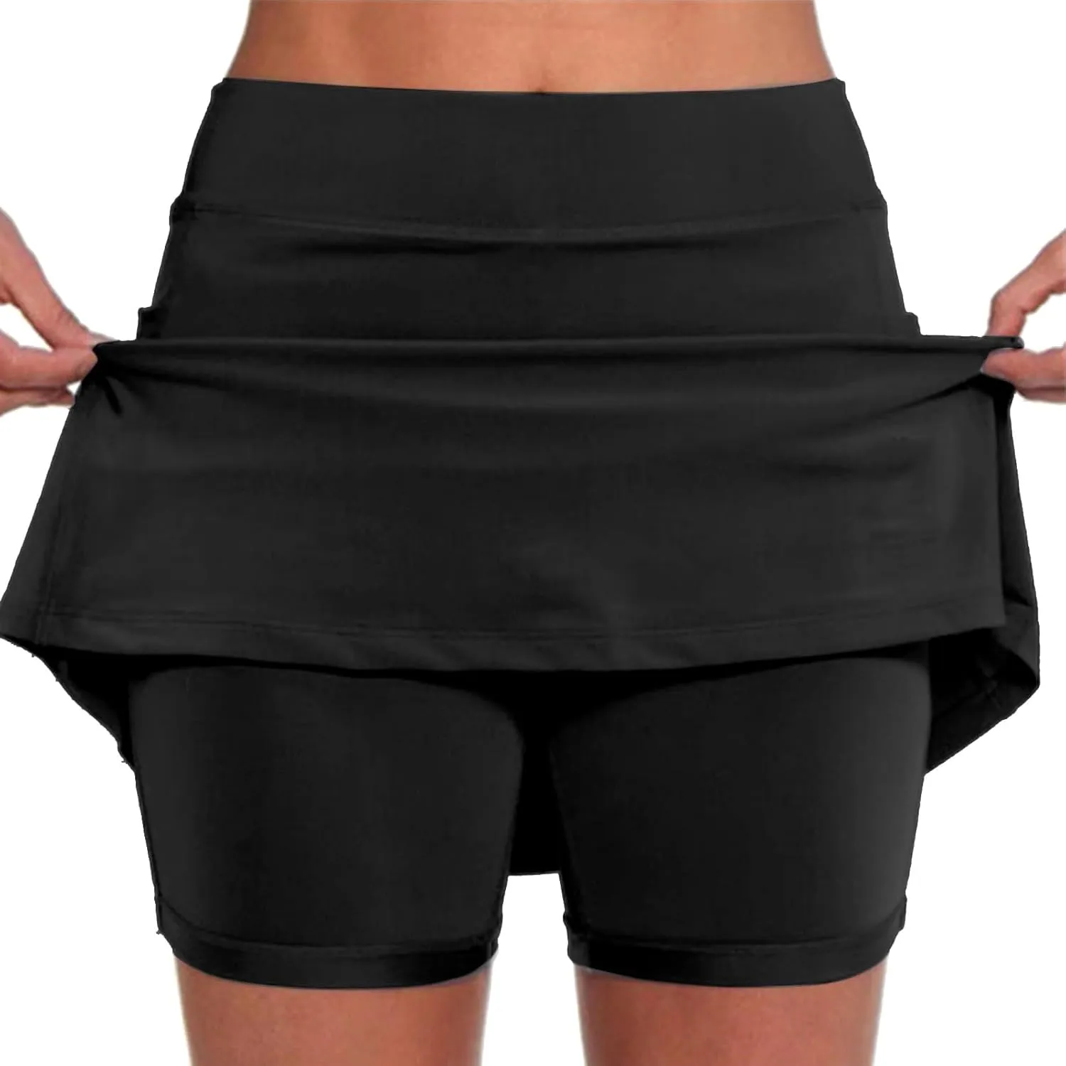 Tennis Skirts for Women high Waisted Ruffle Cotton Ribbed Bike Shorts Women Plus Size Slip Shorts for Women 4x-5x