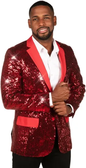 Tipsy Elves Men's Colorful Allover Sequin Blazers - Shiny Holiday New Years Ever Jackets
