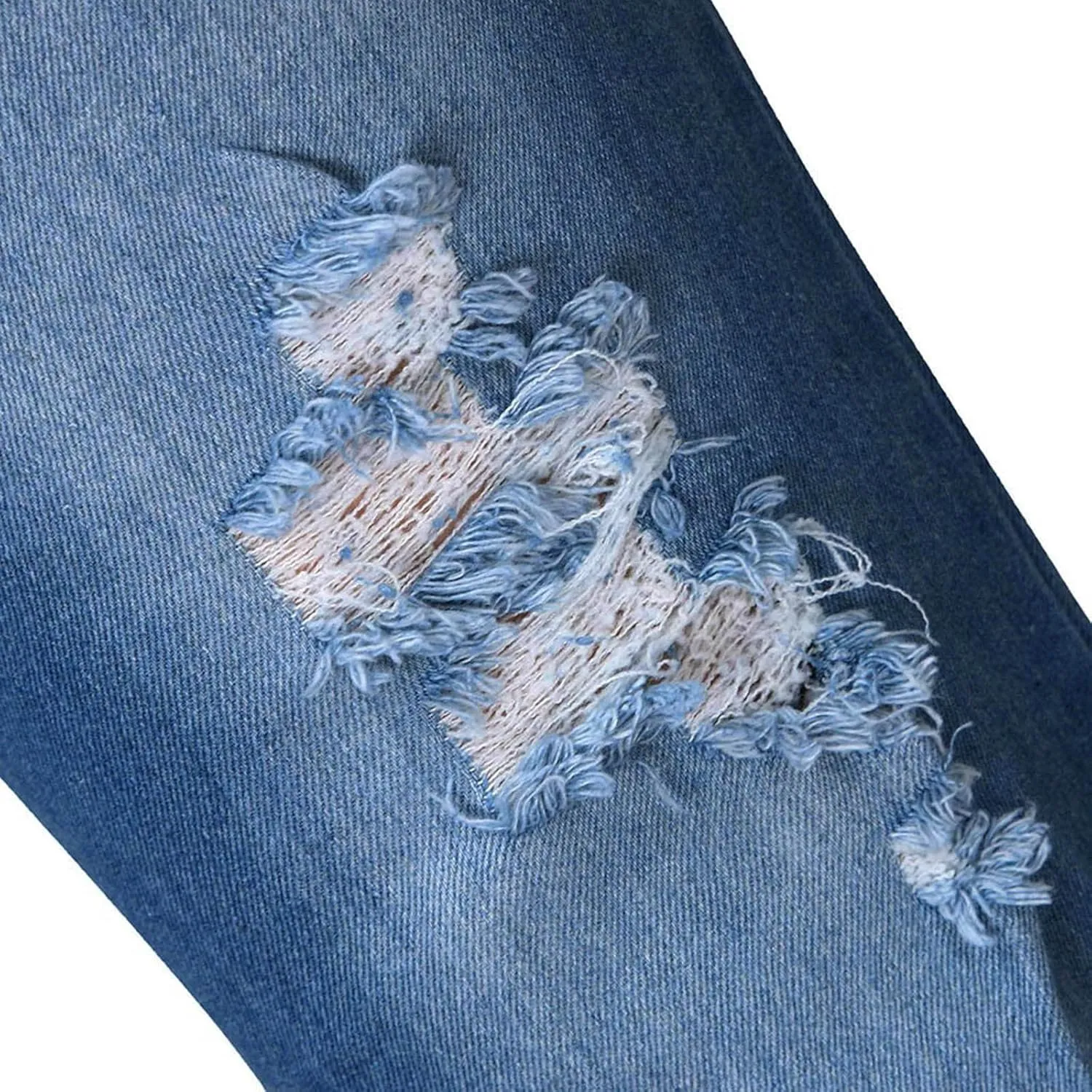 tuduoms Womens Ripped Flare Jeans High Waisted Distressed Slim Butt Lifting Skinny Stretch Jeans Boot Cut Denim Pants