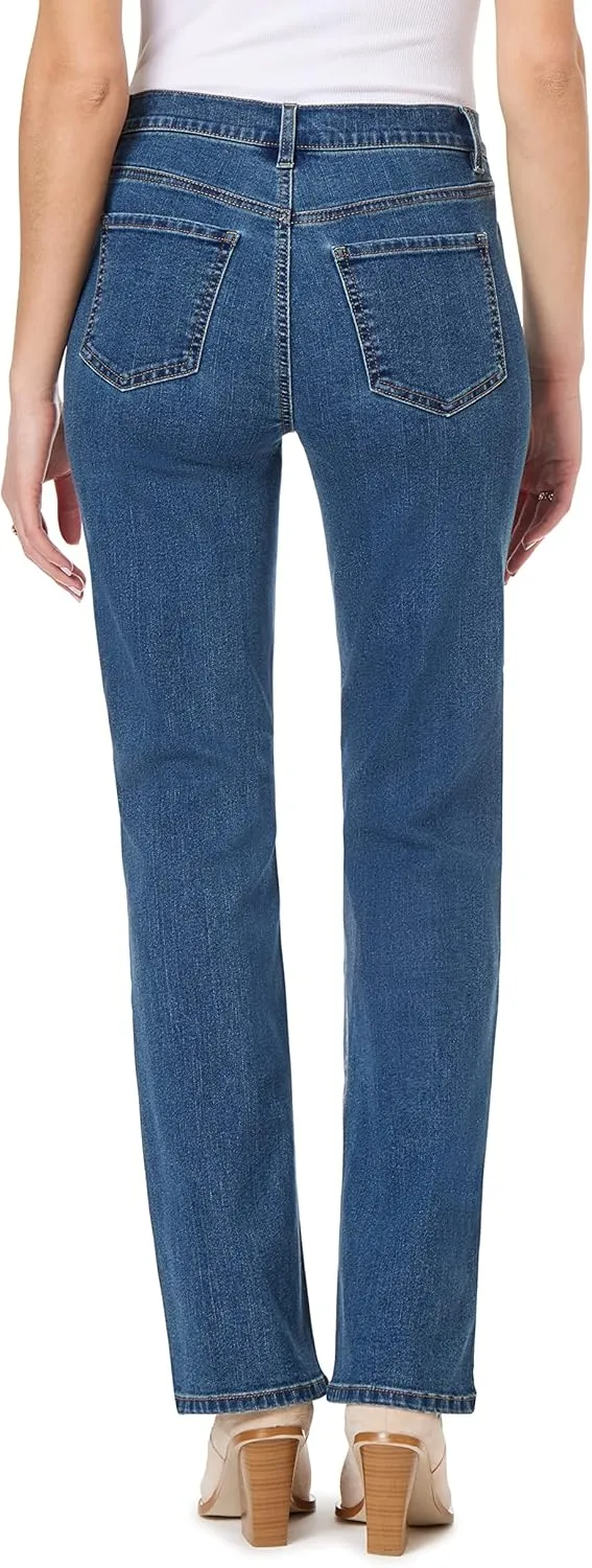 WallFlower Women's Fearless Curvy 70s Bootcut Denim Super High-Rise Insta Vintage Juniors Jeans
