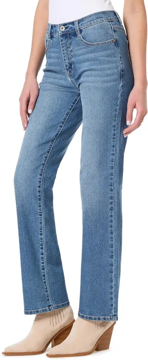 WallFlower Women's Fearless Curvy 70s Bootcut Denim Super High-Rise Insta Vintage Juniors Jeans
