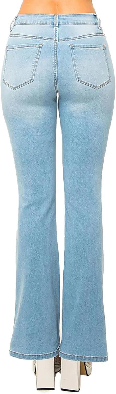 WAX JEAN Women's High Waisted Slim Bootcut Jeans