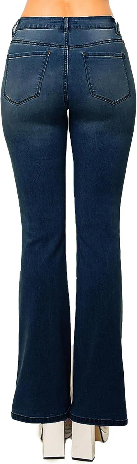 WAX JEAN Women's High Waisted Slim Bootcut Jeans