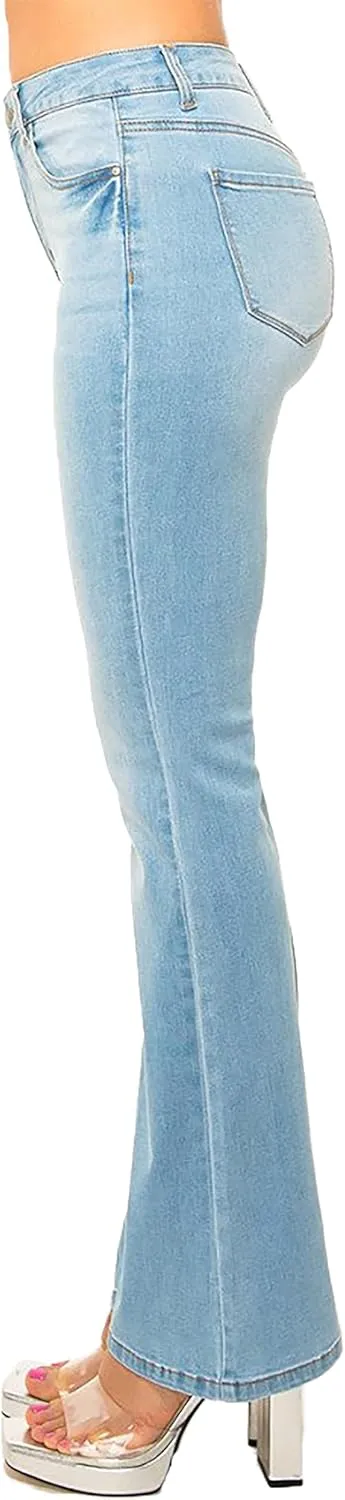 WAX JEAN Women's High Waisted Slim Bootcut Jeans