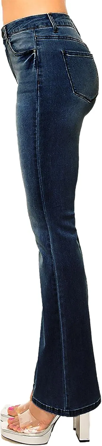 WAX JEAN Women's High Waisted Slim Bootcut Jeans