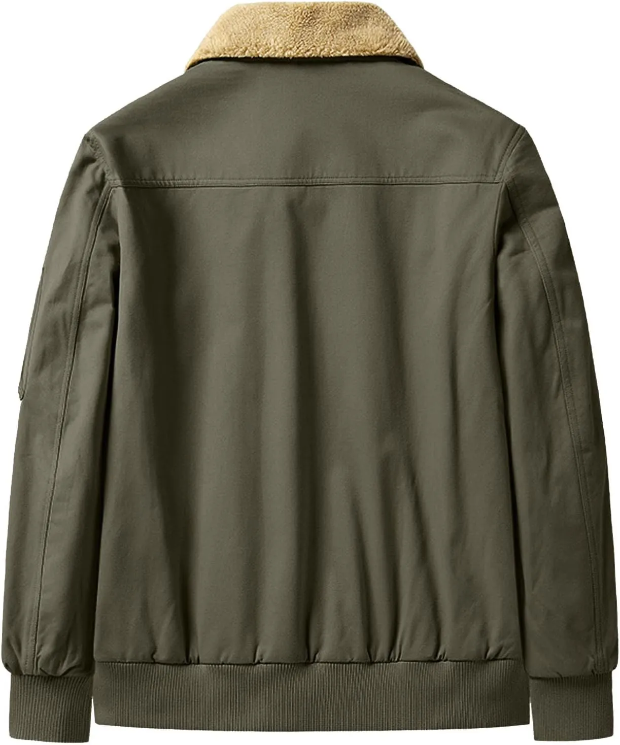 Winter Jacket Men's Relaxed Fit Lightweight Jackets Cargo Jackets Fleece Lined Hooded Casual Velvet Sports Warm Jacket