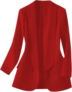 Women Business Casual Blazer Jacket Shawl Collar Long Sleeve Blazers Coat Slim Fit Work Office Outerwear Suit Jacket