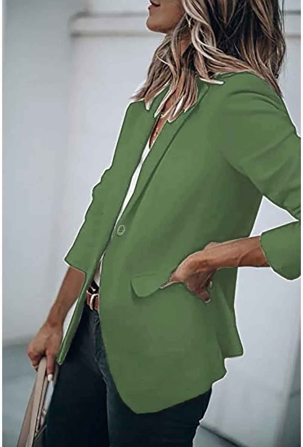 Women Business Casual Dressy Blazer Professional Work Suit Jacket with Pockets Interview Outfits for Women