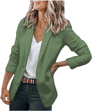 Women Business Casual Dressy Blazer Professional Work Suit Jacket with Pockets Interview Outfits for Women