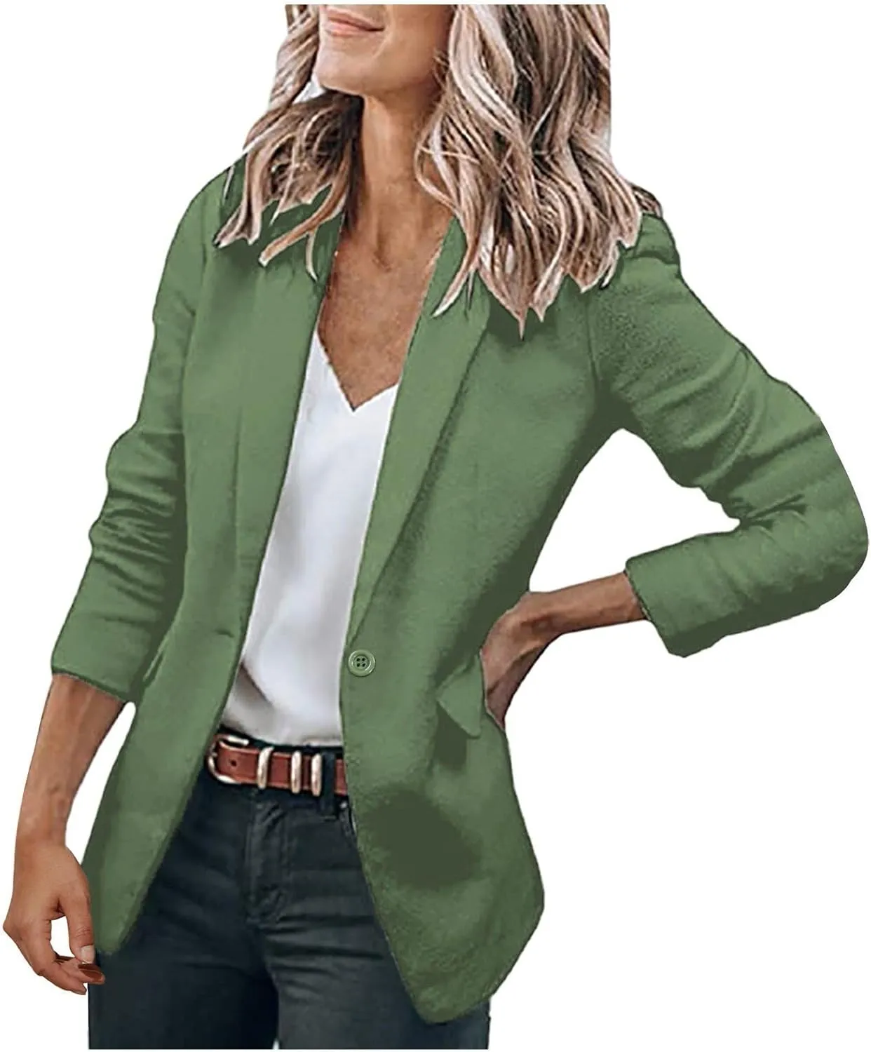 Women Business Casual Dressy Blazer Professional Work Suit Jacket with Pockets Interview Outfits for Women